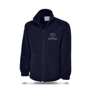 Unisex Zip-up Fleece - Navy