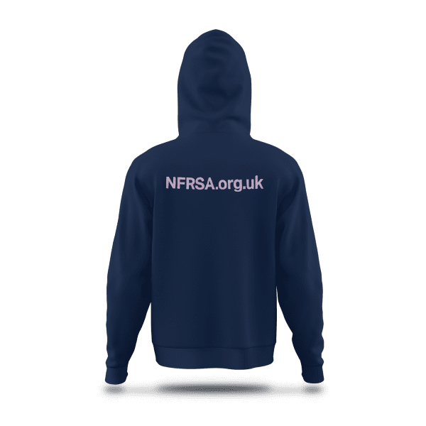 Unisex Cotton Hoodie Stack Logo Edition - Navy - Image 2