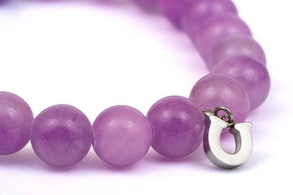 NFRSA Purple Beads Horseshoe
