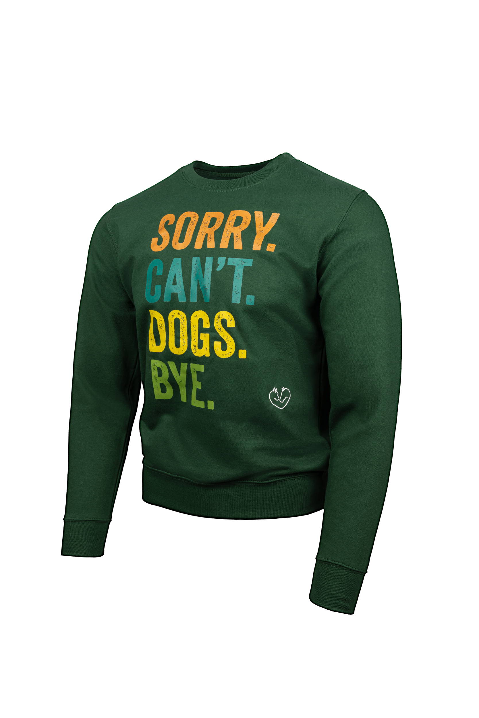 Sorry Cant Dog Green Jumper