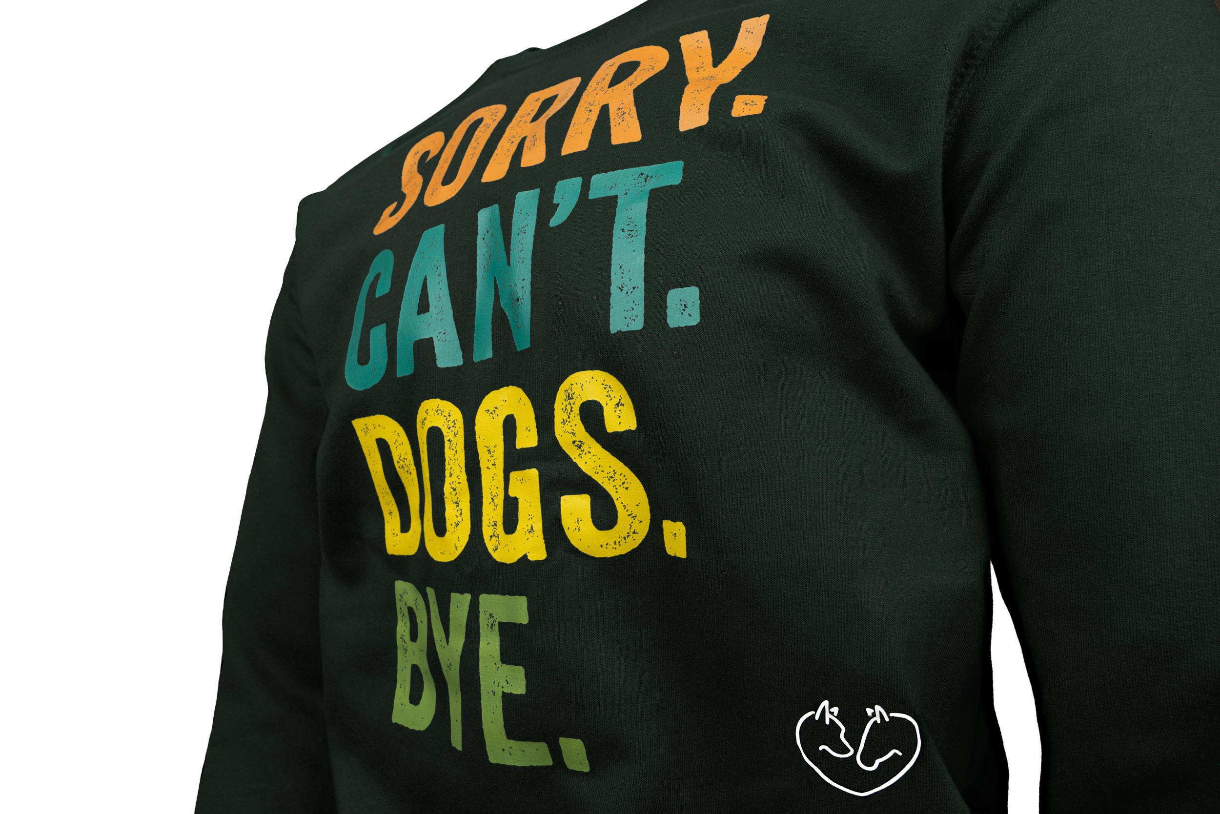 Sorry Cant Dog Black Jumper