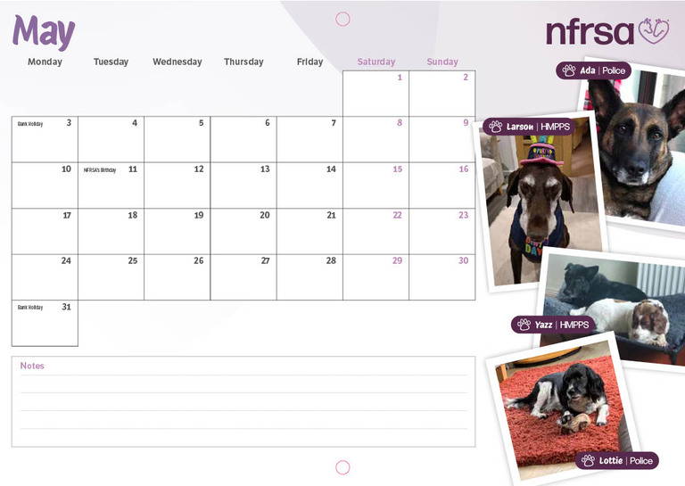 NFRSA Calendar 2027