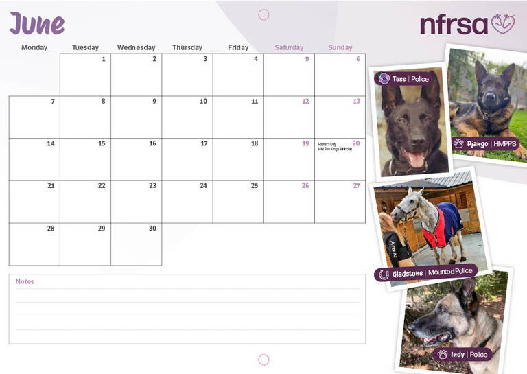 NFRSA Calendar 2027