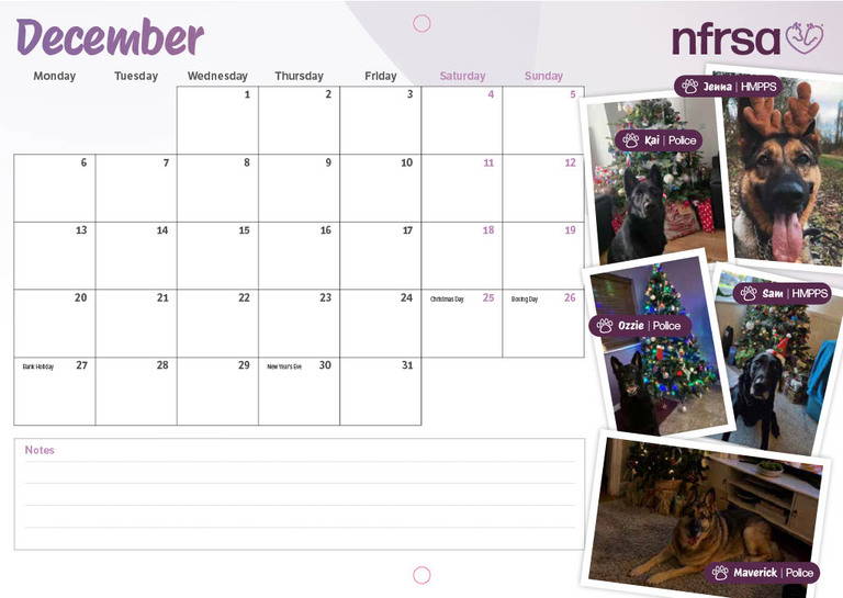 NFRSA Calendar 2027