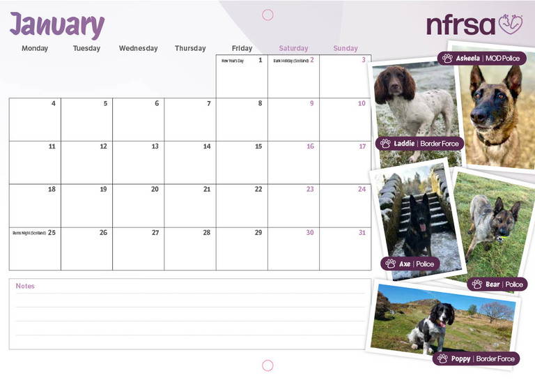 NFRSA Calendar 2027