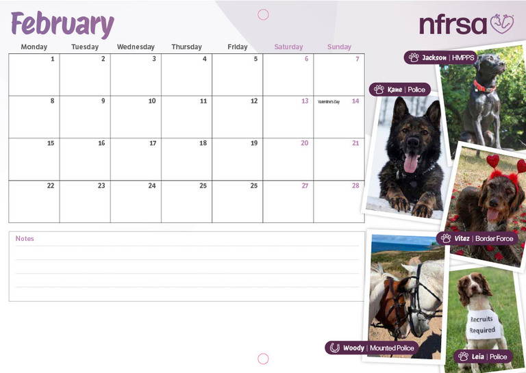 NFRSA Calendar 2027